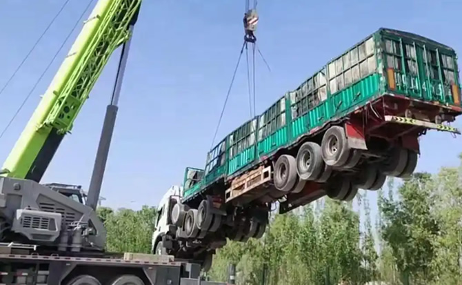 东台道路脱困救援案例